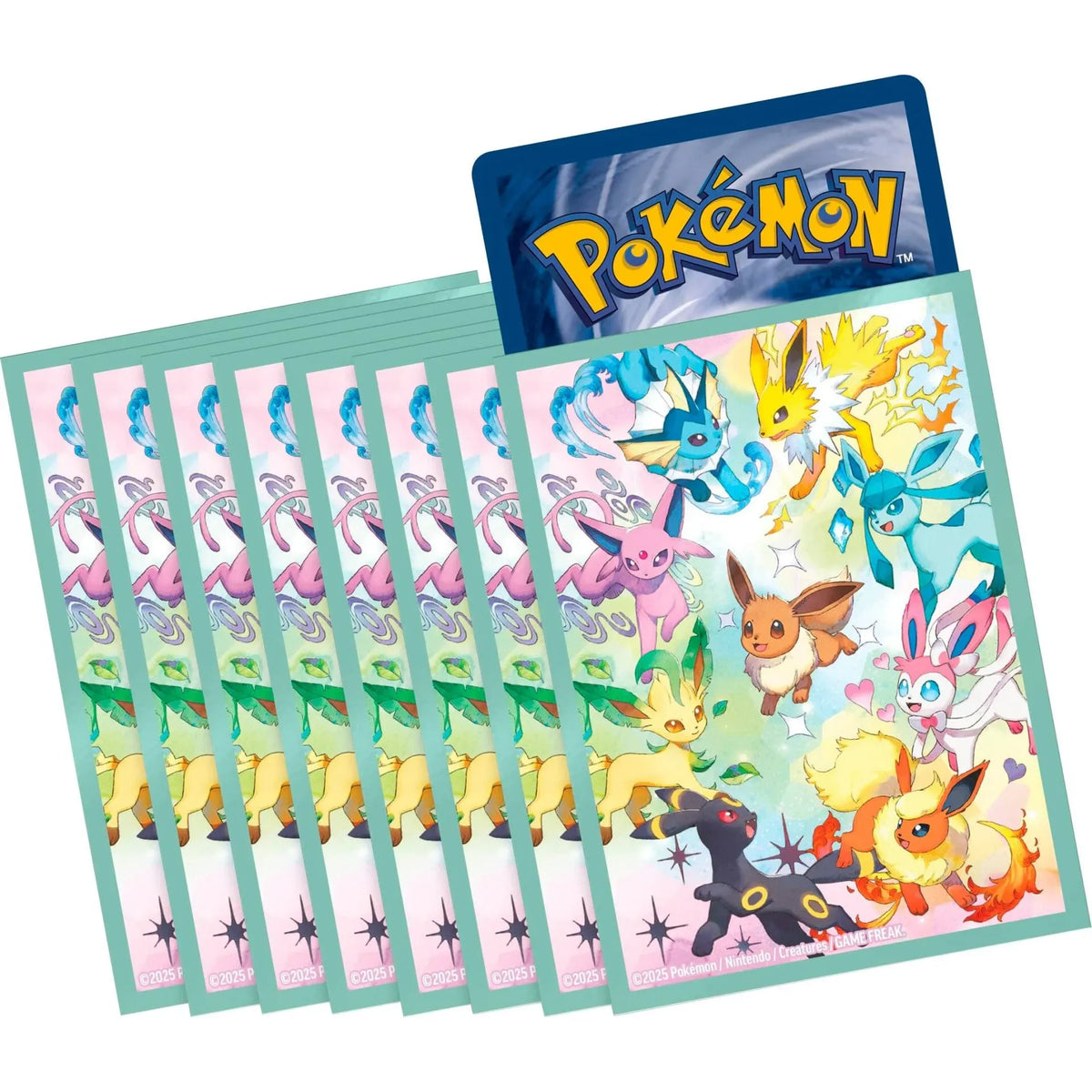 Pokémon Scarlet & Violet Prismatic Evolutions Super-Premium Collection box featuring Eevee ex trading card and collectible sleeves.