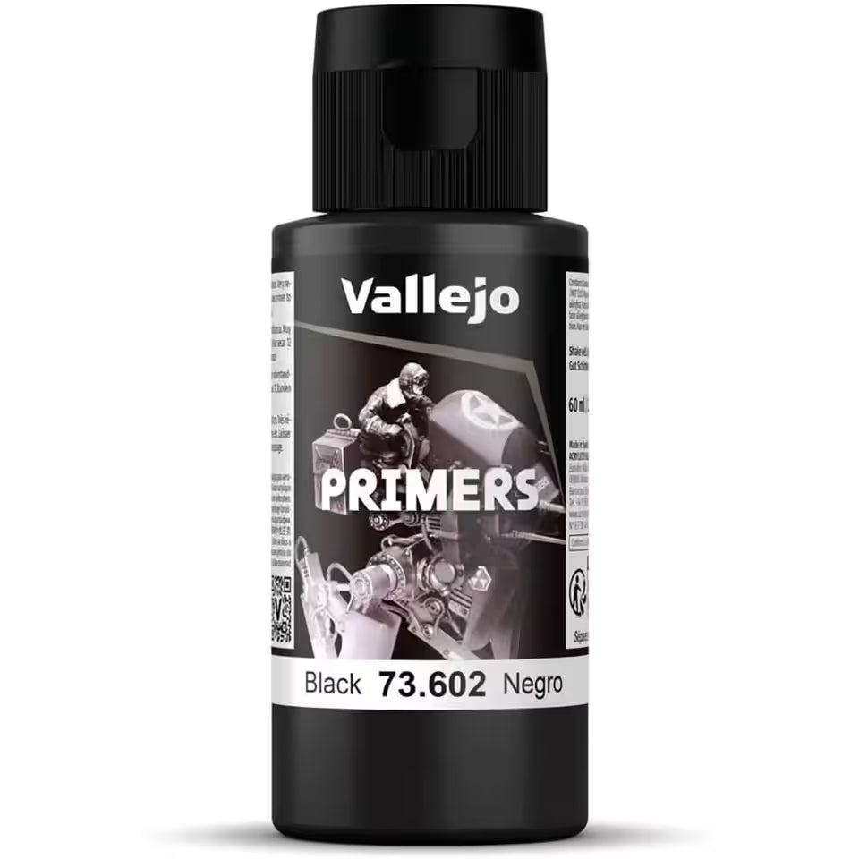 Vallejo Surface Primer: Black (60ml)