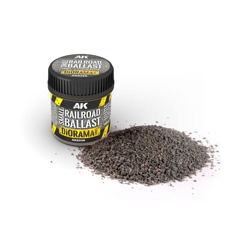 AK Interactive 1/72 Small Railroad Ballast - War Games USA