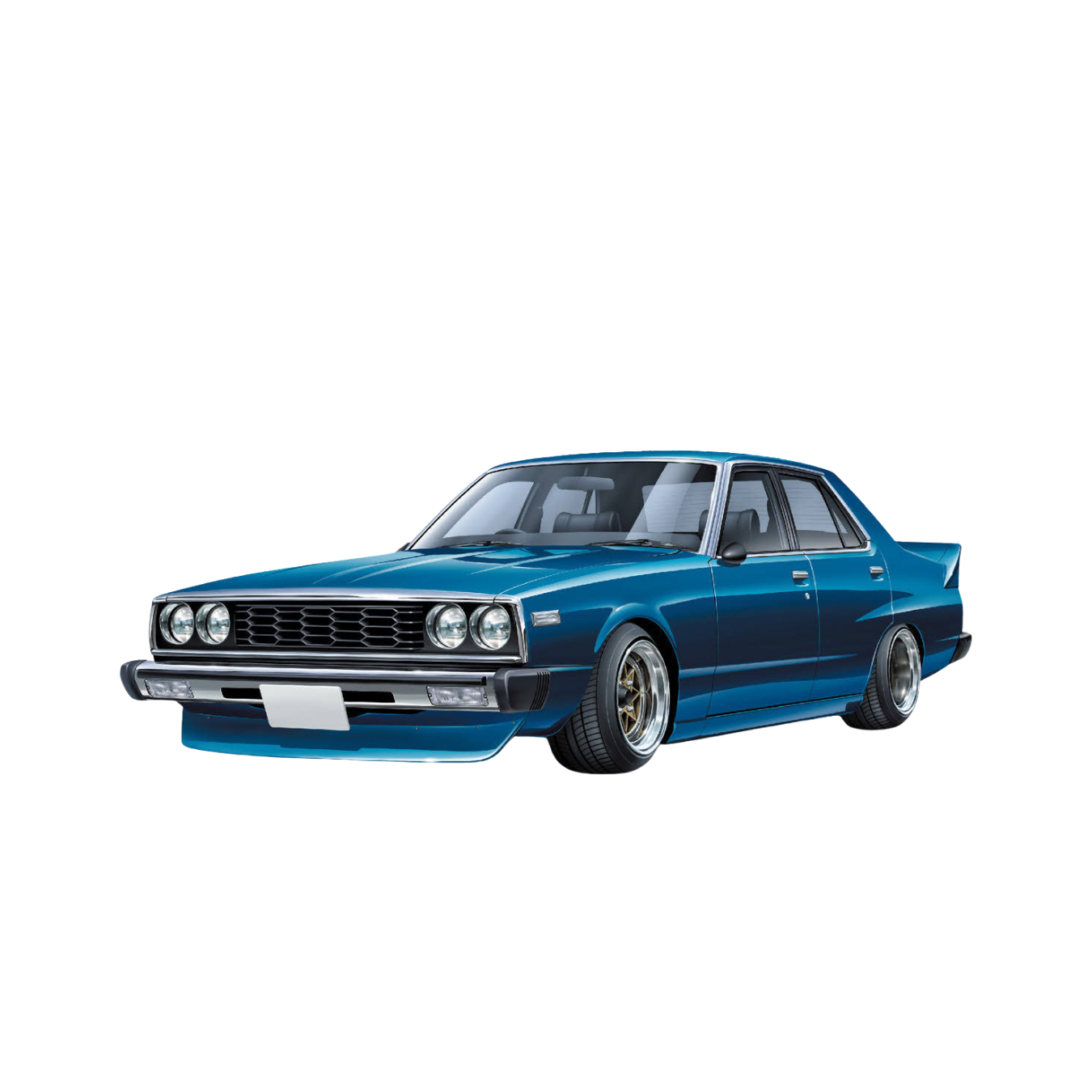 Aoshima 1/24 Skyline Sedan 2000GT-E/S (Nissan) - War Games USA