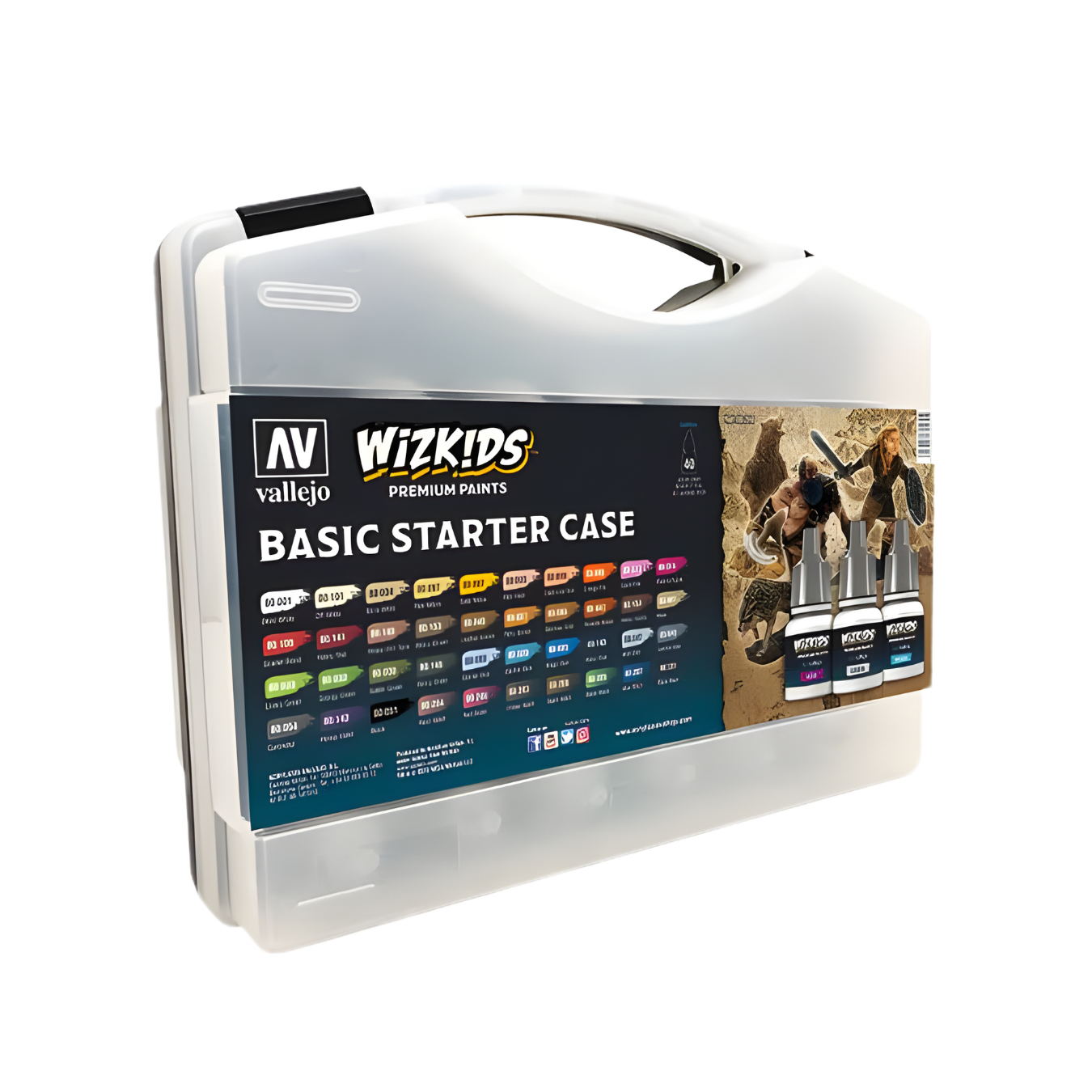 Vallejo Wizkids Premium Paint Set: Basic Starter Case - War Games USA