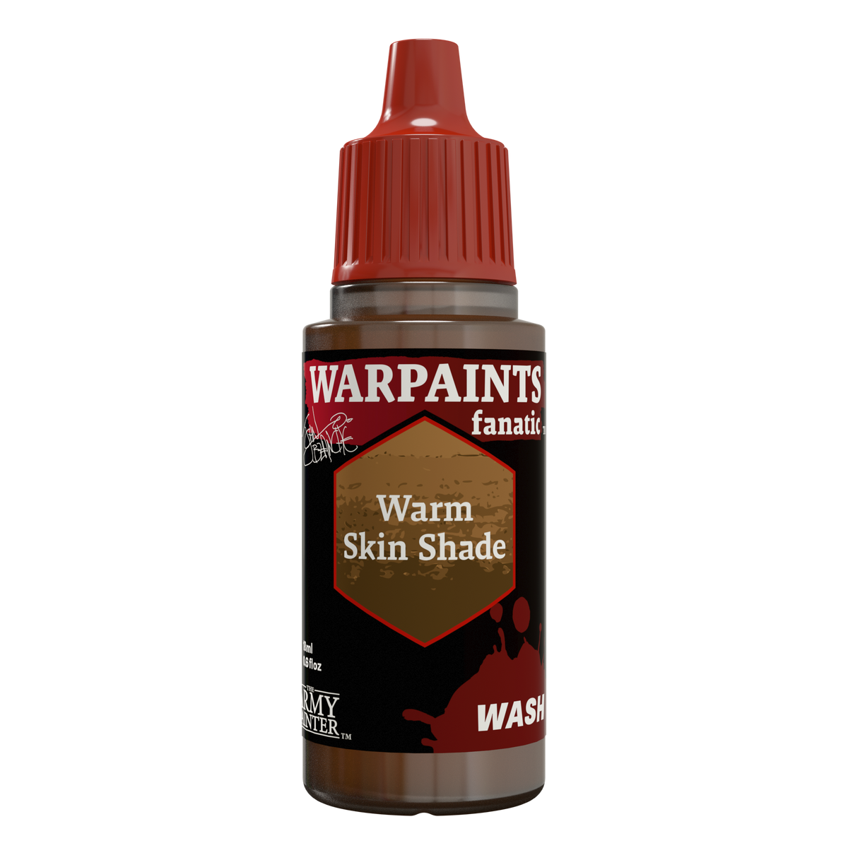The Army Painter Masterclass John Blanche Warm Skin Shade, Warpaints Fanatic Wash, 18ml dropper bottle, WP4007P.