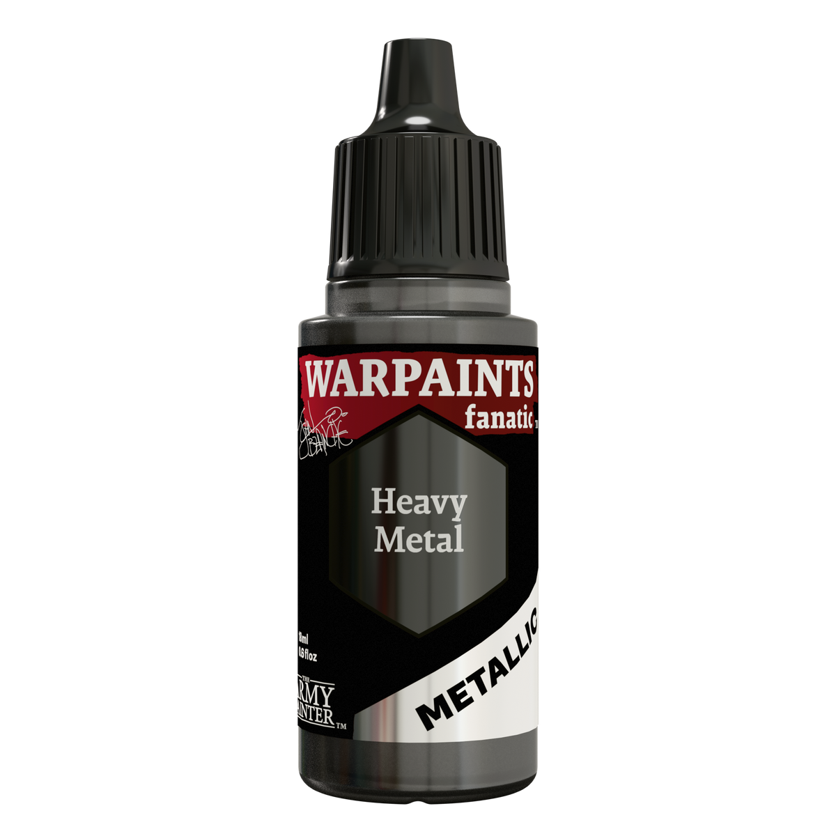 The Army Painter Masterclass John Blanche Heavy Metal, Warpaints Fanatic Metallic, 18ml dropper bottle, WP4019P.