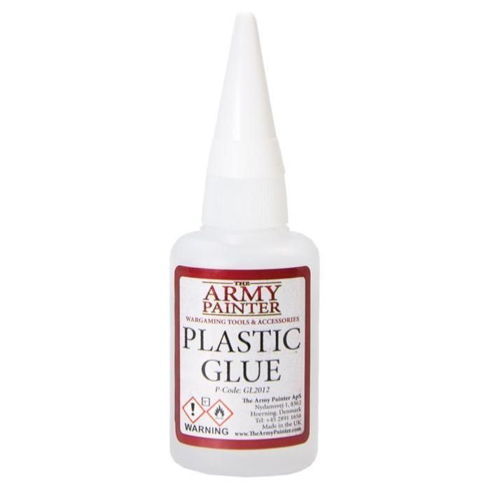 The Army Painter Plastic Glue bottle for miniature assembly.