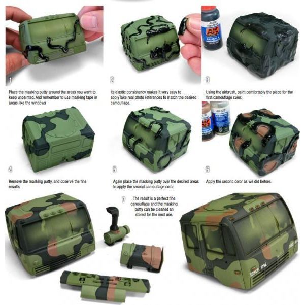 AK-Interactive: Elastic Masking Putty - War Games USA