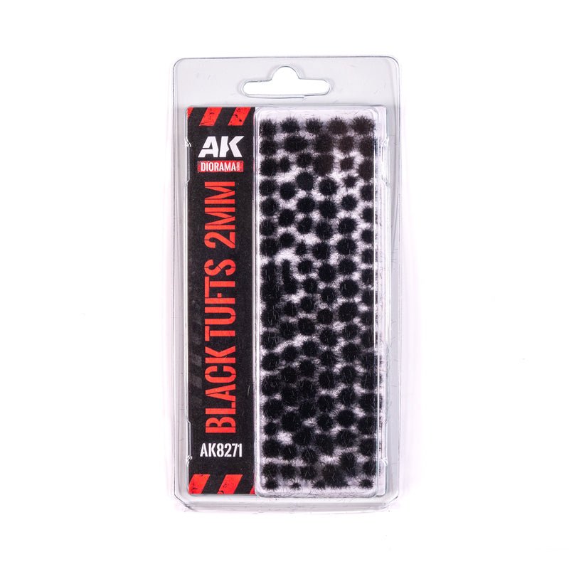 AK-Interactive: Fantasy Tufts - Black (2mm) - War Games USA