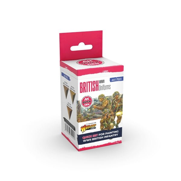 AK-Interactive: Quick Gen Acrylic Contrast -British Uniforms (Quick Gen Set) - War Games USA