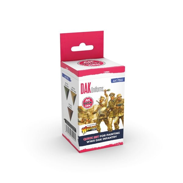 AK-Interactive: Quick Gen Acrylic Contrast -Dak Uniforms (Quick Gen Set) - War Games USA