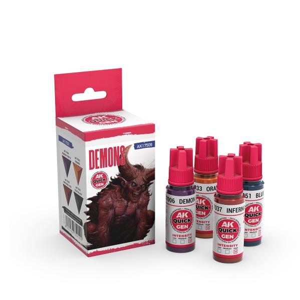 AK-Interactive: Quick Gen Acrylic Contrast -Demons (Quick Gen Set) - War Games USA