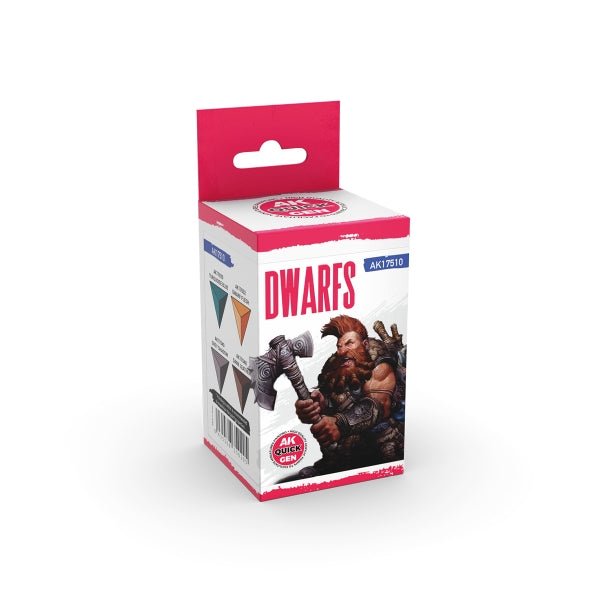 AK-Interactive: Quick Gen Acrylic Contrast -Dwarfs (Quick Gen Set) - War Games USA