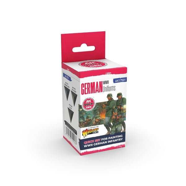 AK-Interactive: Quick Gen Acrylic Contrast -German Uniforms (Quick Gen Set) - War Games USA