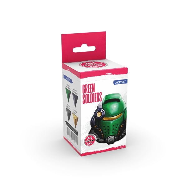 AK-Interactive: Quick Gen Acrylic Contrast -Green Soldiers (Quick Gen Set) - War Games USA