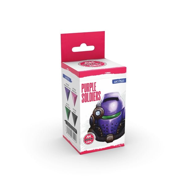AK-Interactive: Quick Gen Acrylic Contrast -Purple Soldiers (Quick Gen Set) - War Games USA