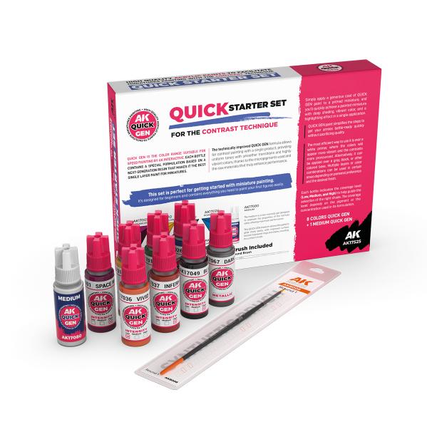 AK-Interactive: Quick Gen Acrylic Contrast -Quick Starter - War Games USA