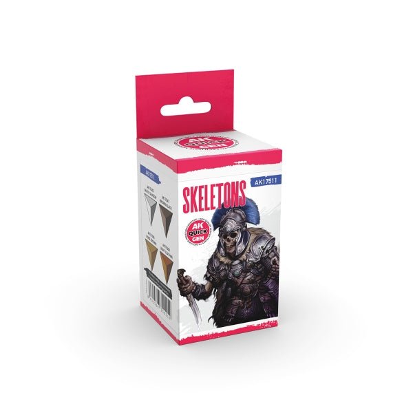 AK-Interactive: Quick Gen Acrylic Contrast -Skeletons (Quick Gen Set) - War Games USA