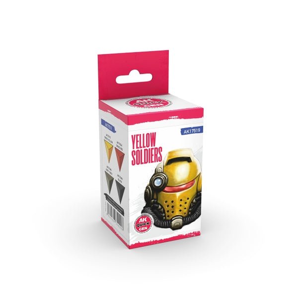 AK-Interactive: Quick Gen Acrylic Contrast -Yellow Soldiers (Quick Gen Set) - War Games USA