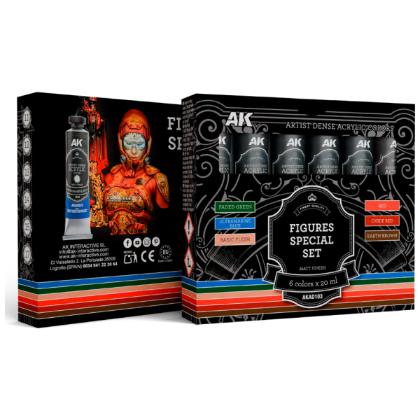 Artist Dense Acrylic Color - Figures Special Set - War Games USA