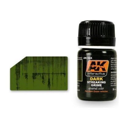 STREAKING GRIME FOR DARK VEHICLES - AK-Interactive: (Weathering) - War Games USA