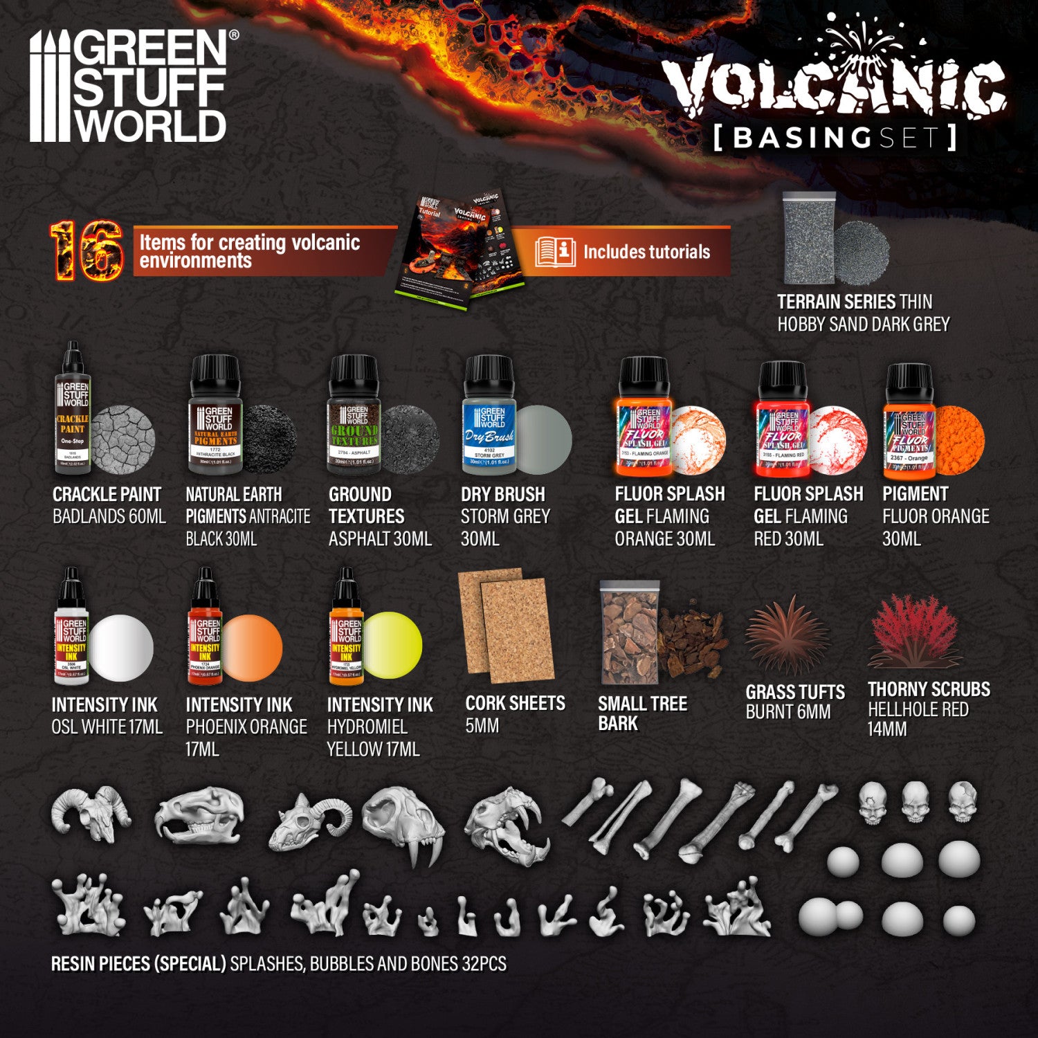 Volcanic Basing Set - Green Stuff World