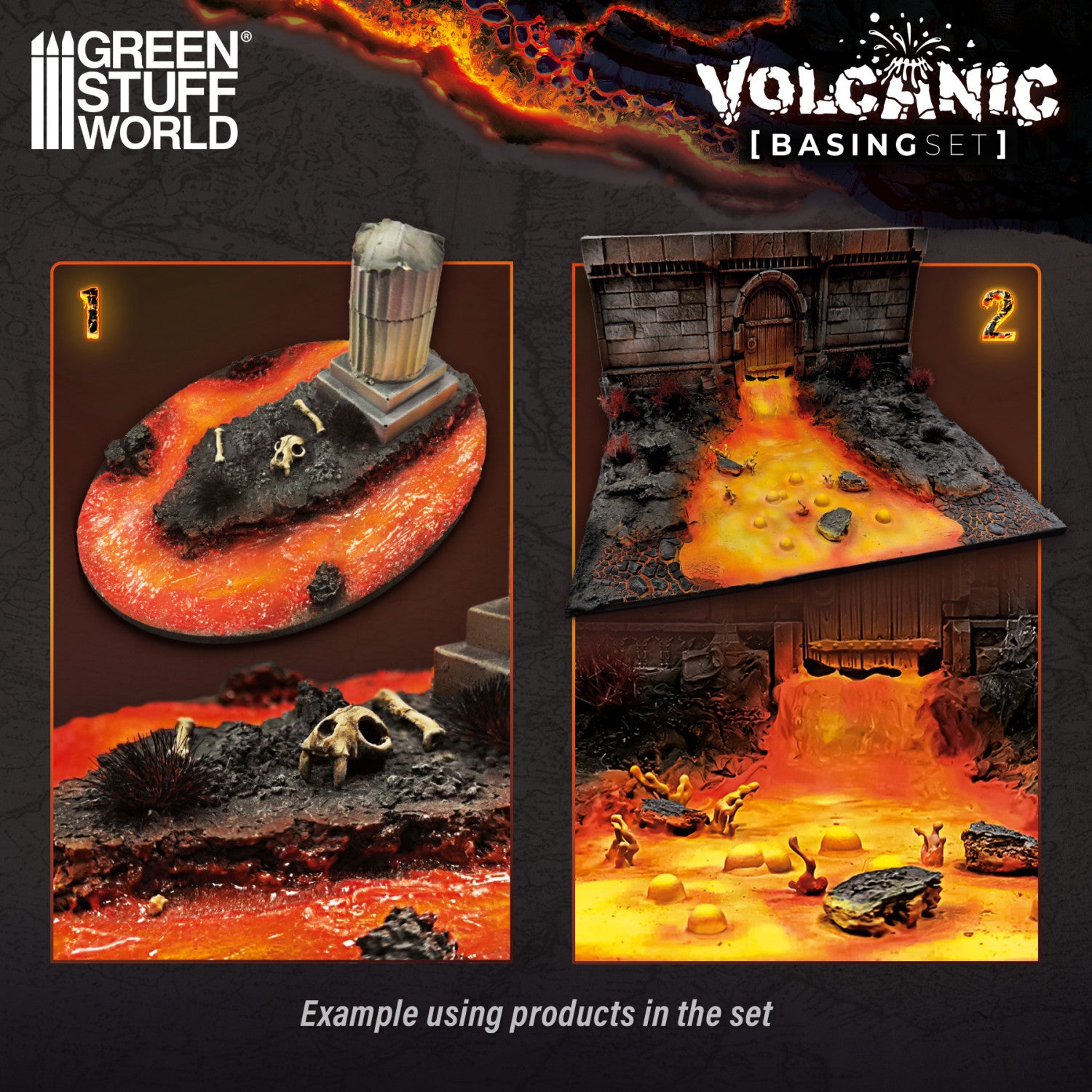 Volcanic Basing Set - Green Stuff World