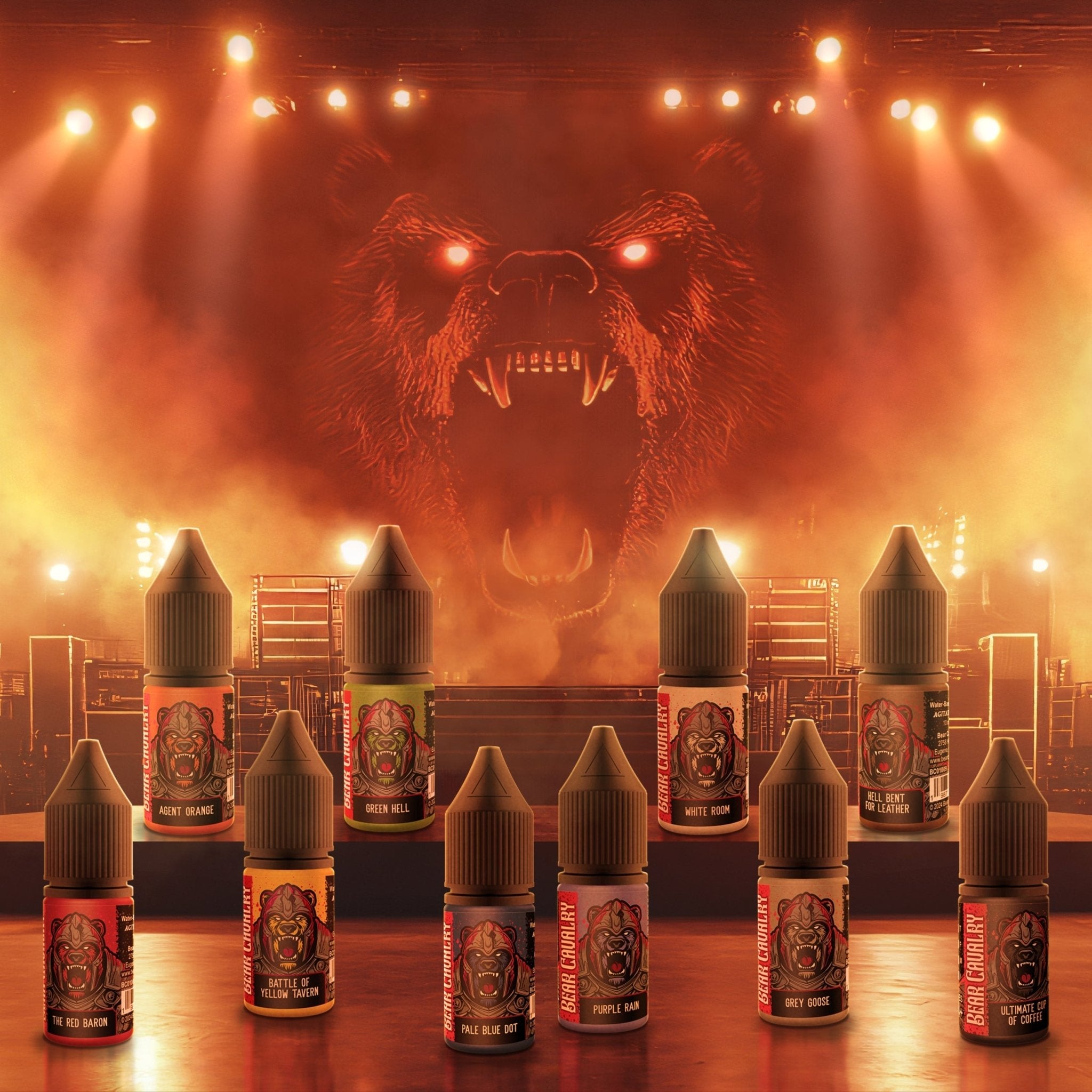 Bear Cavalry Paints Agent Orange 10ml Bottle on display.