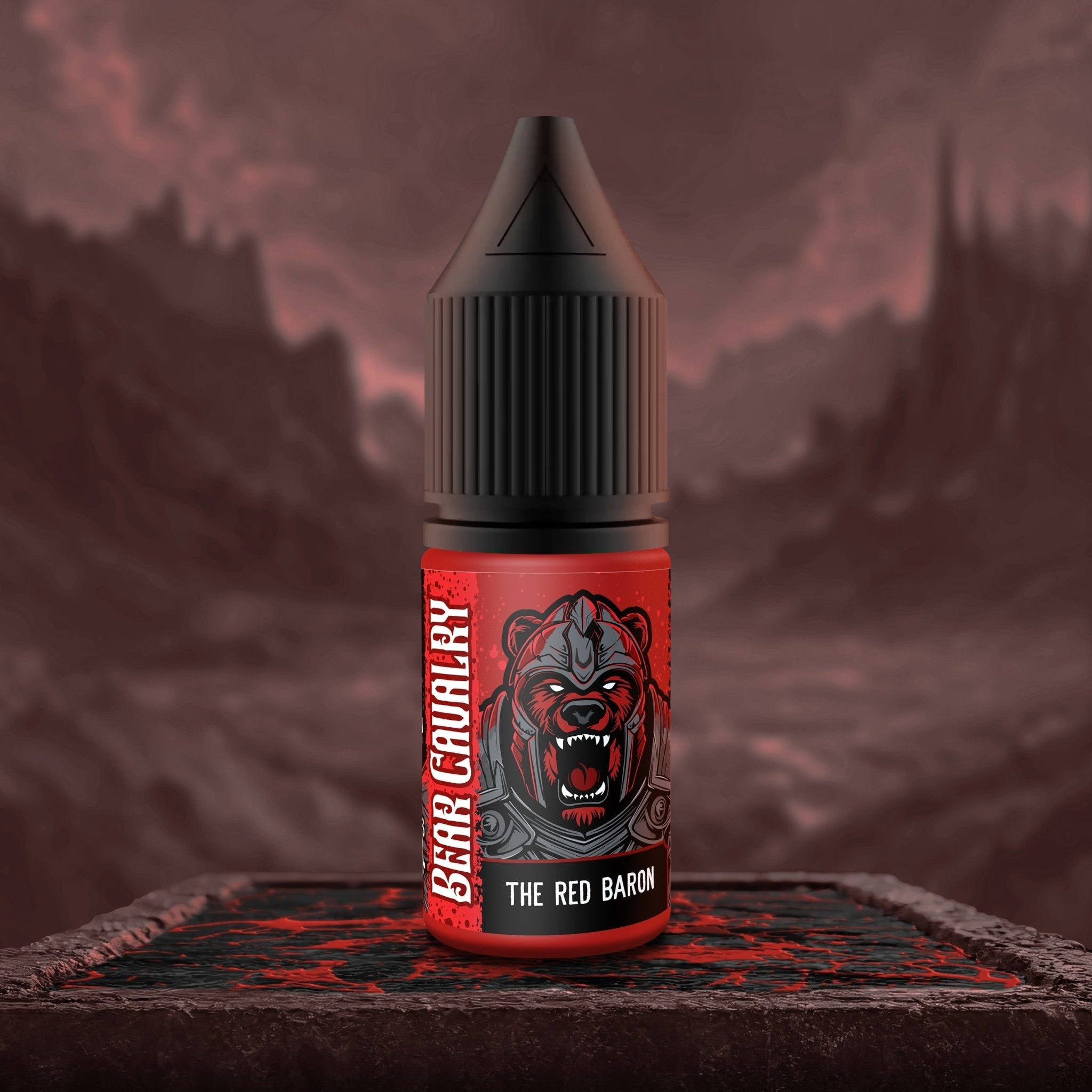 Bear Cavalry Paints Red Baron 10ml hobby paint bottle.