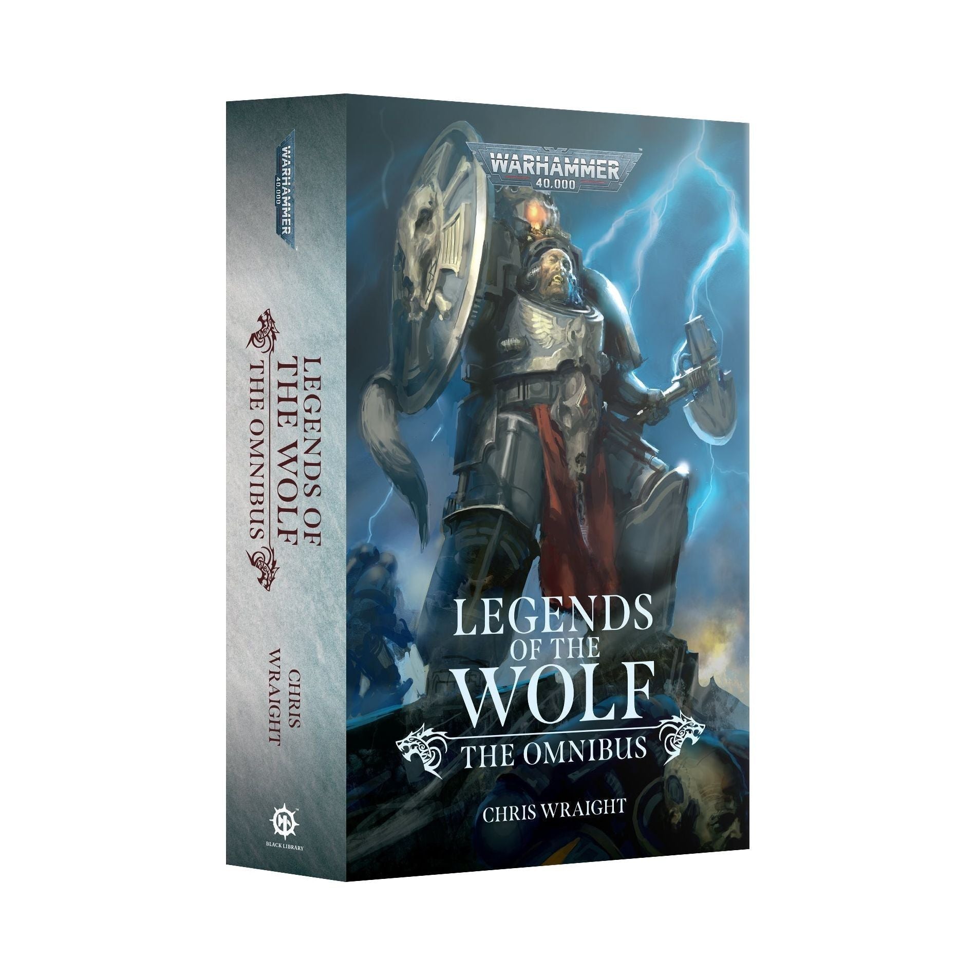 LegendsOf The Wolf: The Omnibus book cover with warrior and stormy background.