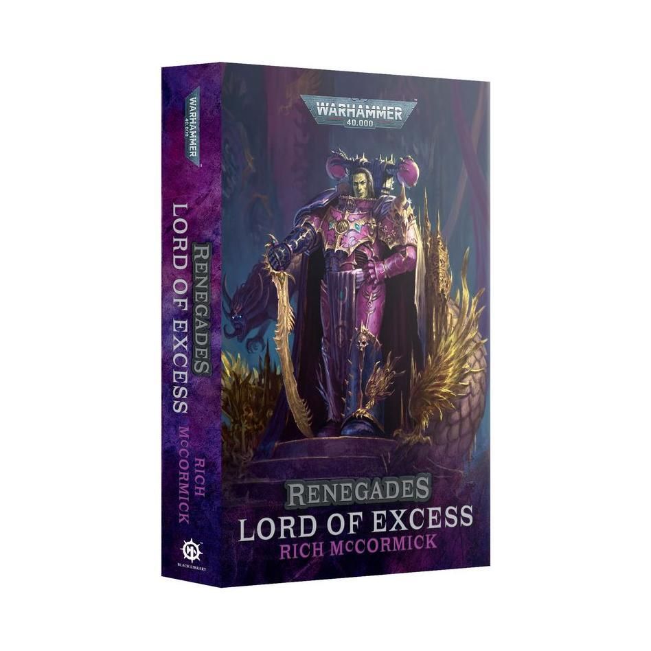Renegades: Lord of Excess paperback novel by Rich McCormick, cover image.