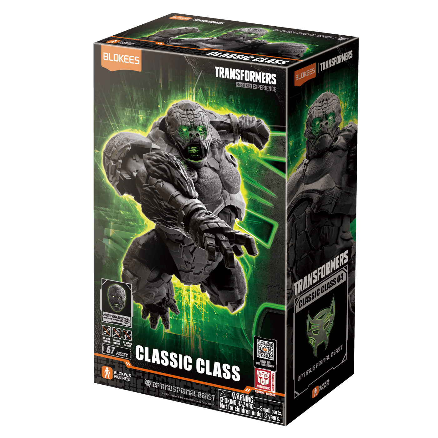 Blokees: Transformers - Classic Class 04 Optimus Primal Beast - War Games USA