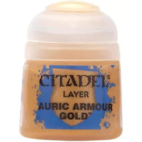 Citadel Paint Auric Armour Gold 12ml bottle.