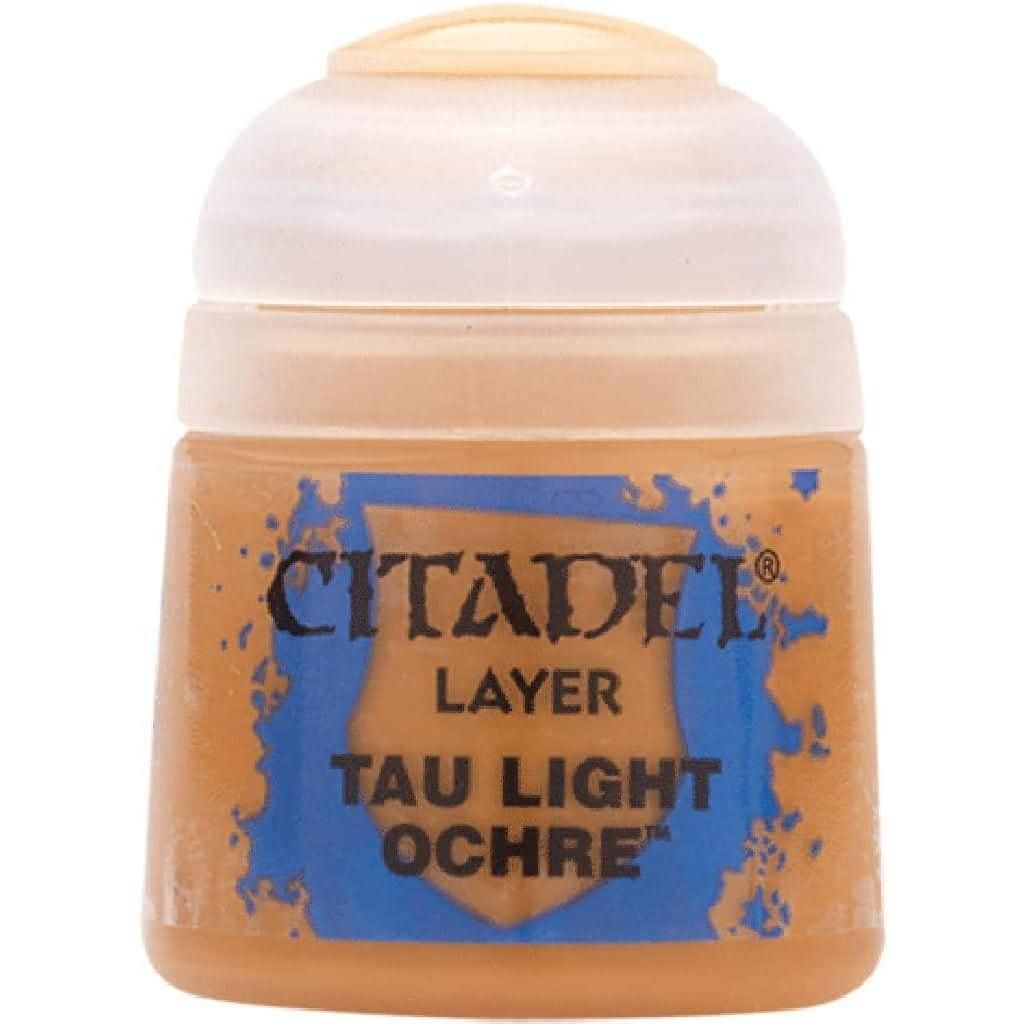 Citadel Layer Paints T'au Light Ochre 12ml bottle.