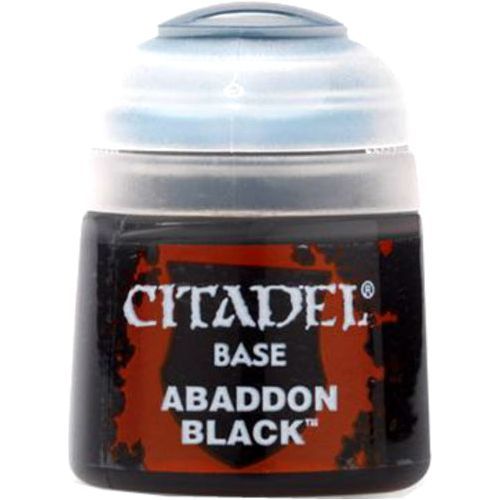 Citadel Paint Abaddon Black 12ml bottle.