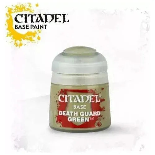 Citadel Paint Death Guard Green 12ML pot for miniature painting.