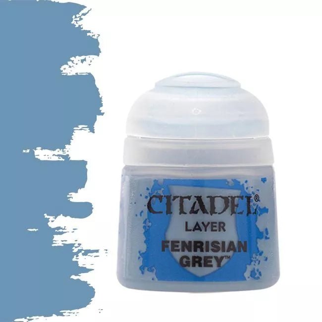 Citadel Paint Fenrisian Grey 12ml bottle.