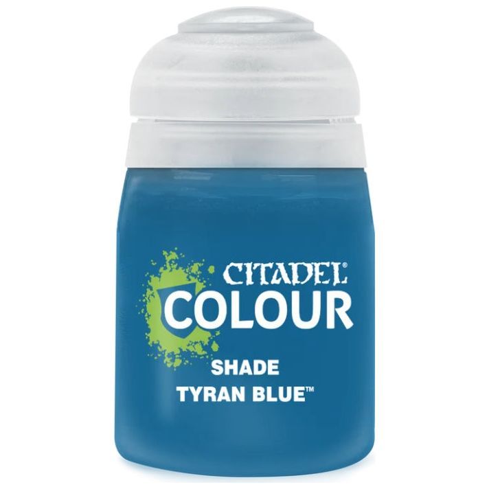 Tyran Blue Shade Paint, smooth water-based 18ml with matt finish.