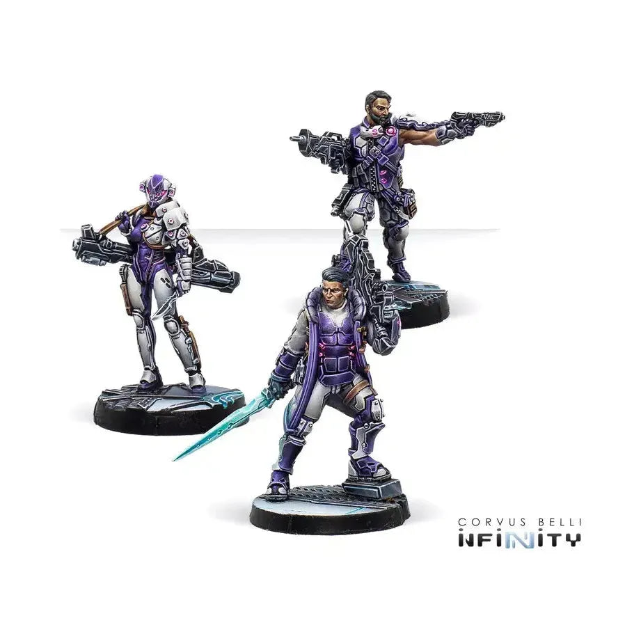 ALEPH Booster Pack Beta miniatures including Machaon, Acmon, and Makhai.