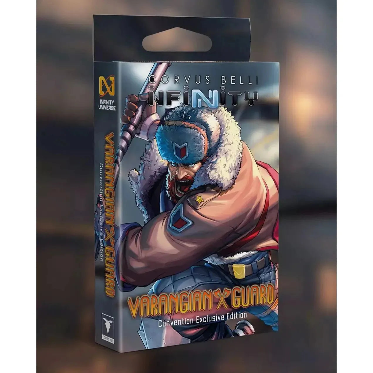 Corvus Belli Infinity: The Varangian Guard 2024 Convention Exclusive Edition packaging.
