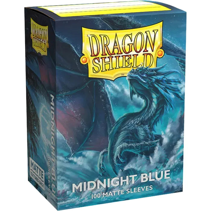 Dragon Shield Game Sleeves Matte Midnight Blue 100ct - War Games USA