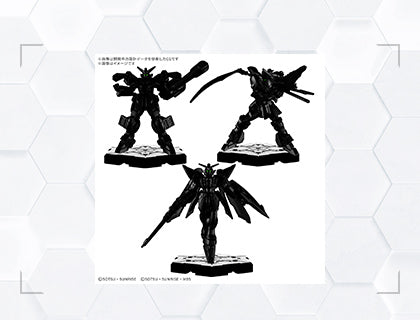 Gundam Assemble Expansion Pack 04 (EX04) packaging — three unpainted Mobile Suit Gundam Wing miniatures