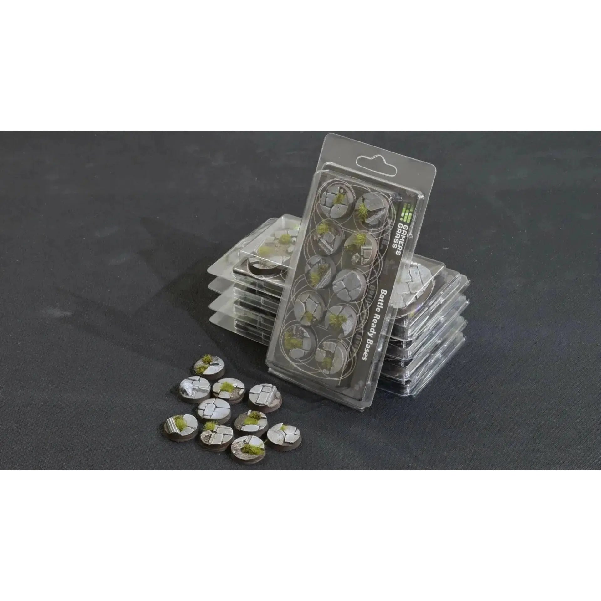 Battle Ready Bases: Temple Base Round 25mm (x10) - War Games USA