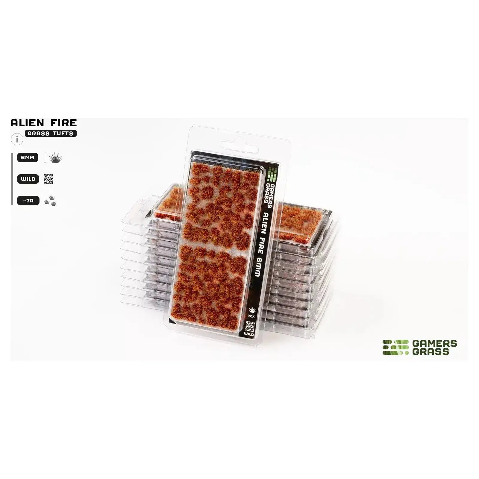 Gamer's Grass Alien Fire Tuft 6mm - War Games USA