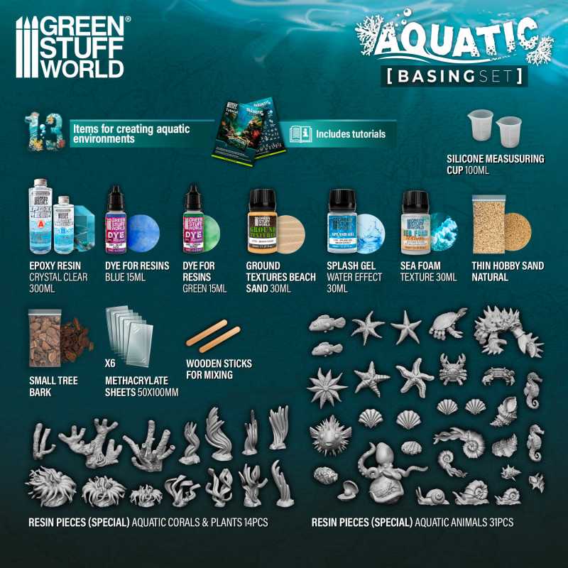 Green Stuff World Basing Sets - Aquatic - War Games USA