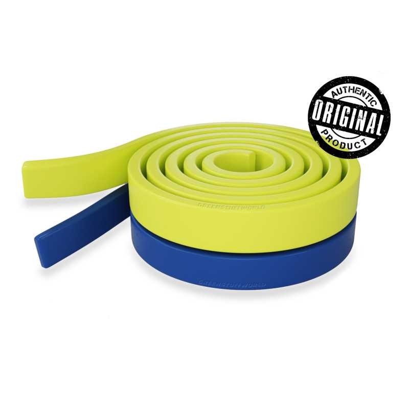 Green Stuff World tape in blue and yellow, epoxy putty for sculpting, 36.5 inches.