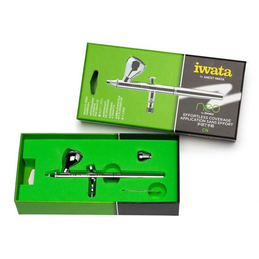 Iwata Neo CN Gravity Feed Dual Action Airbrush - War Games USA