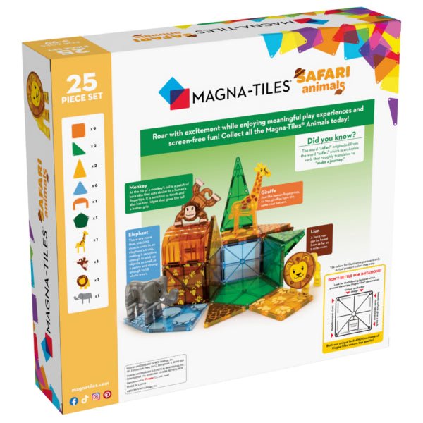 Safari Animals 25-Piece Set - War Games USA