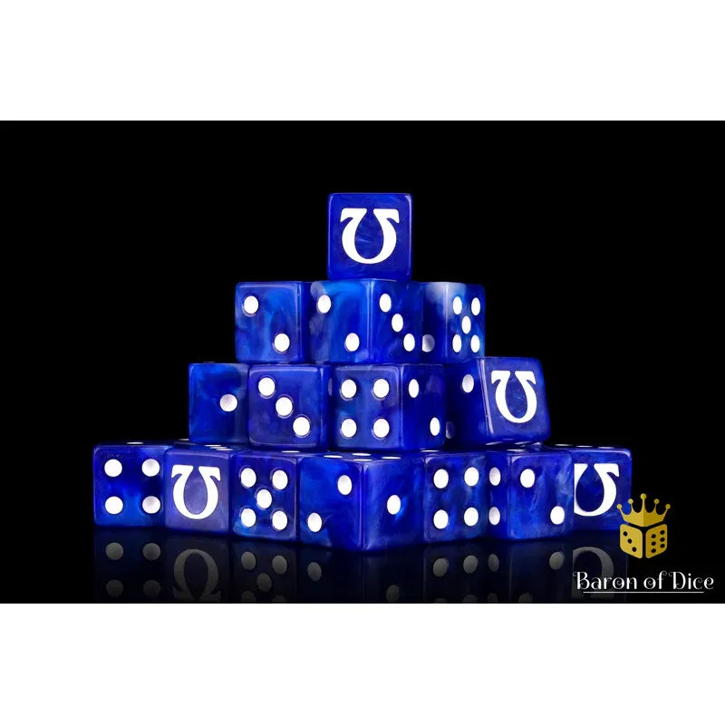 Omega (White, Square Corner) - Baron of Dice - War Games USA