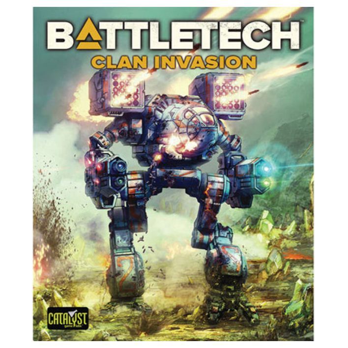 BattleTech: Clan Invasion Box Set with iconic OmniMech artwork and Catalyst Game Labs logo.