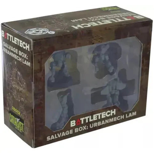 BattleTech: Salvage Box featuring UrbanMech LAM figures.