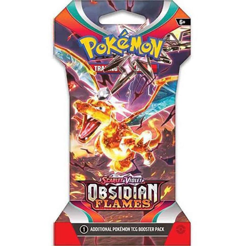 pokemon booster pack sleeves Obsidian Flames Sleeved Booster Pack