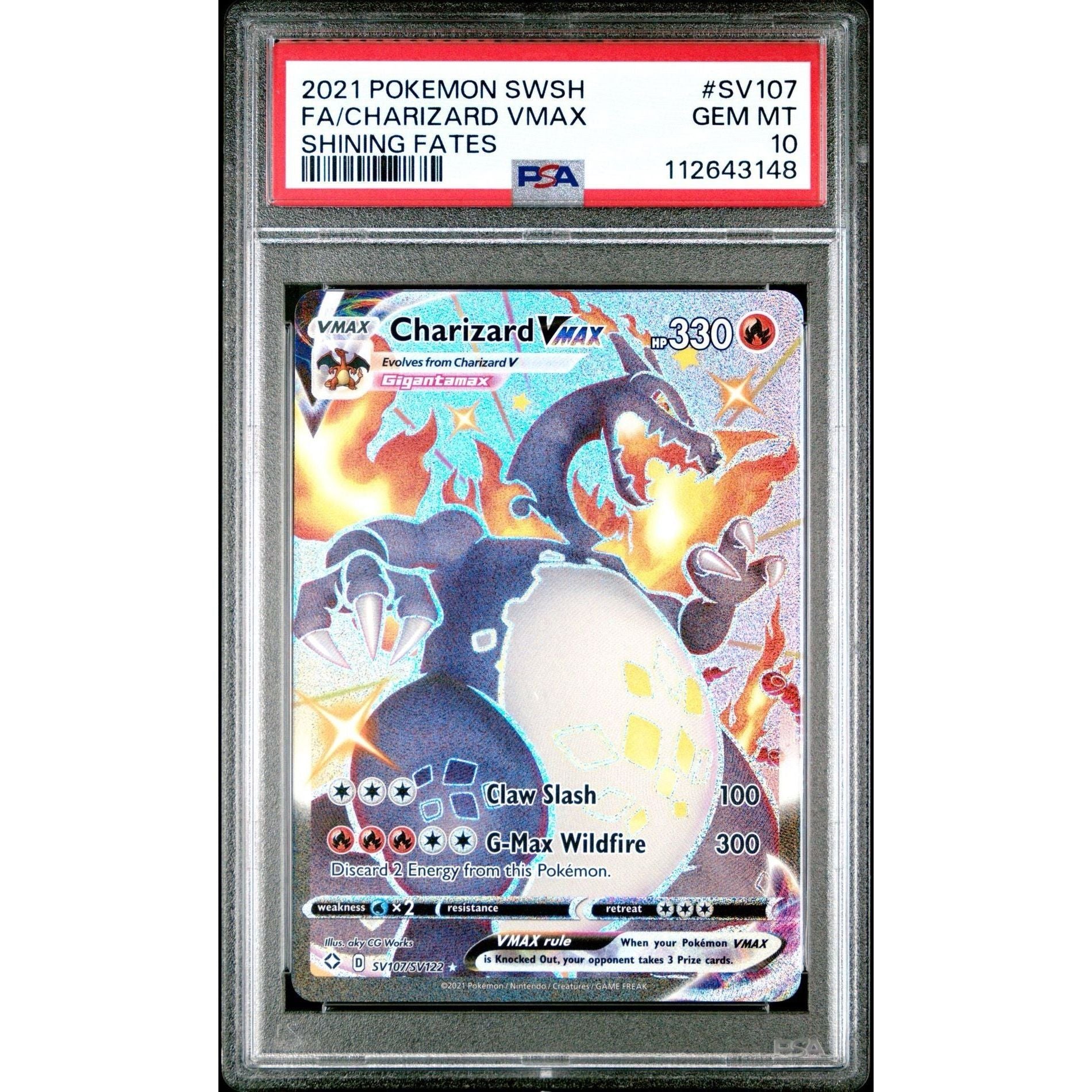 Charizard VMAX - Shining Fates PSA 10 - War Games USA